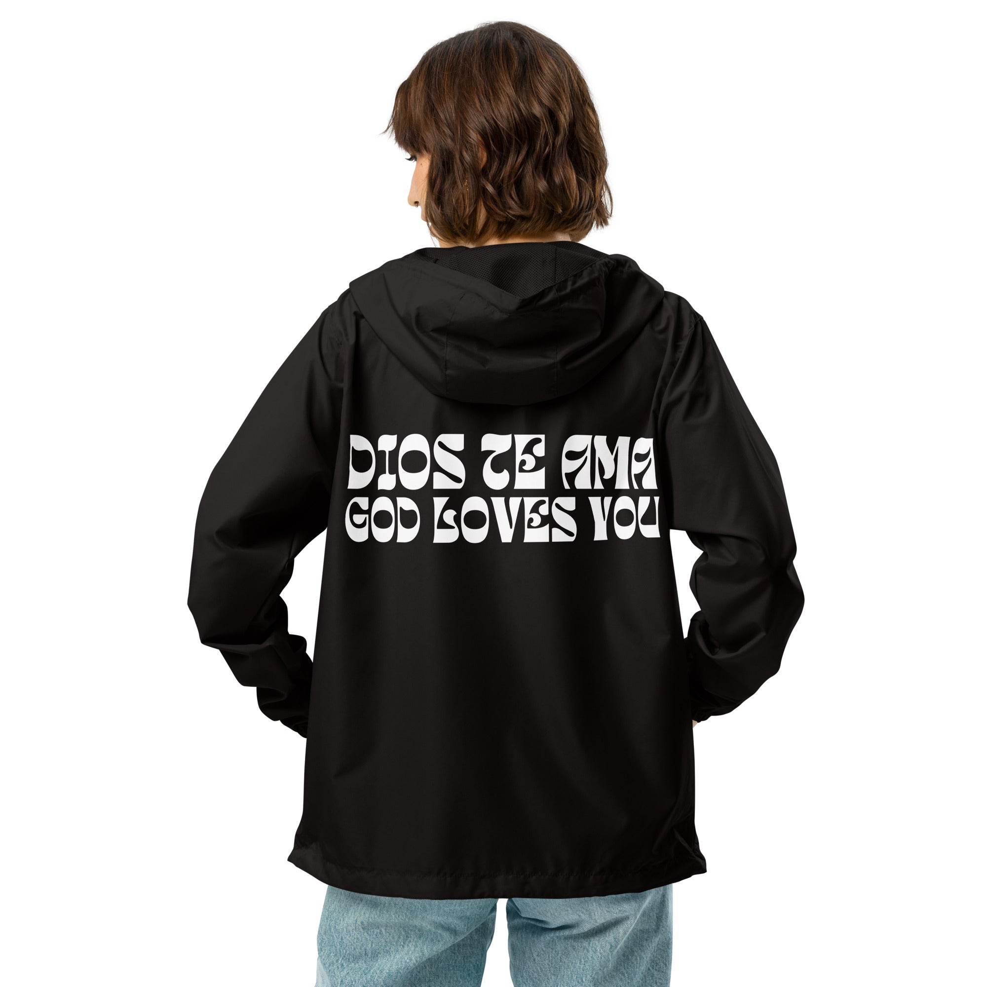 Unisex lightweight zip up windbreaker