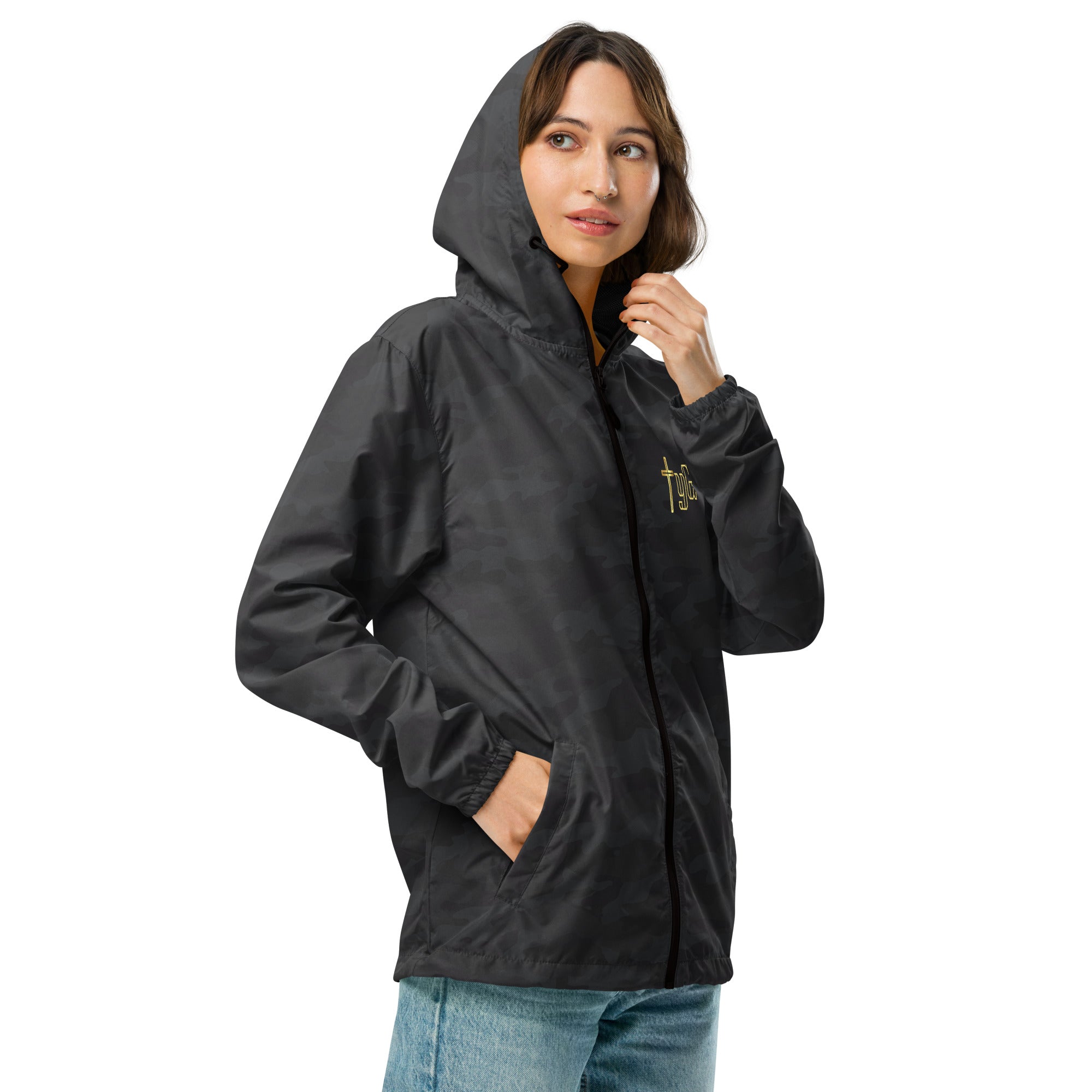 Women lightweight zip up windbreaker