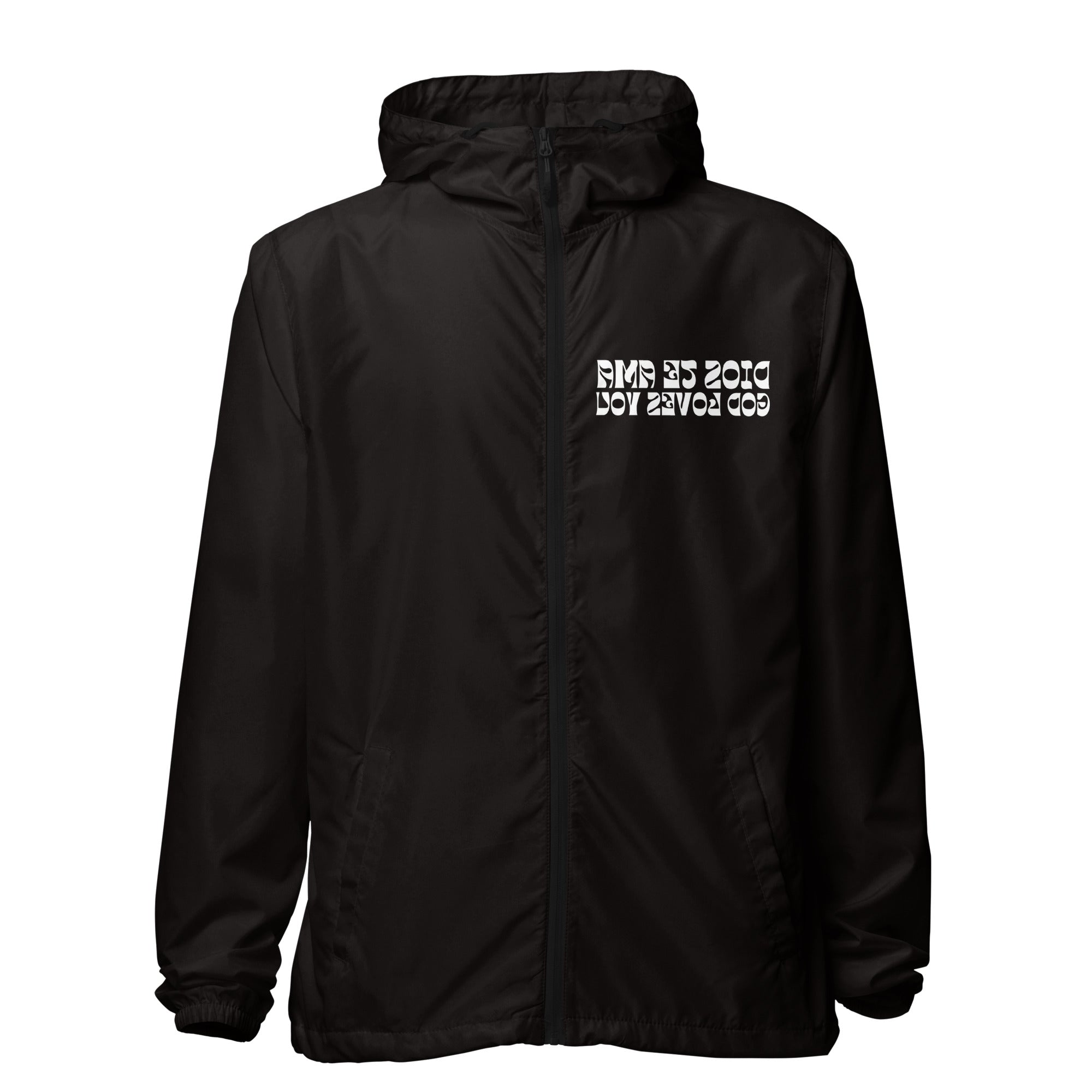 Unisex lightweight zip up windbreaker