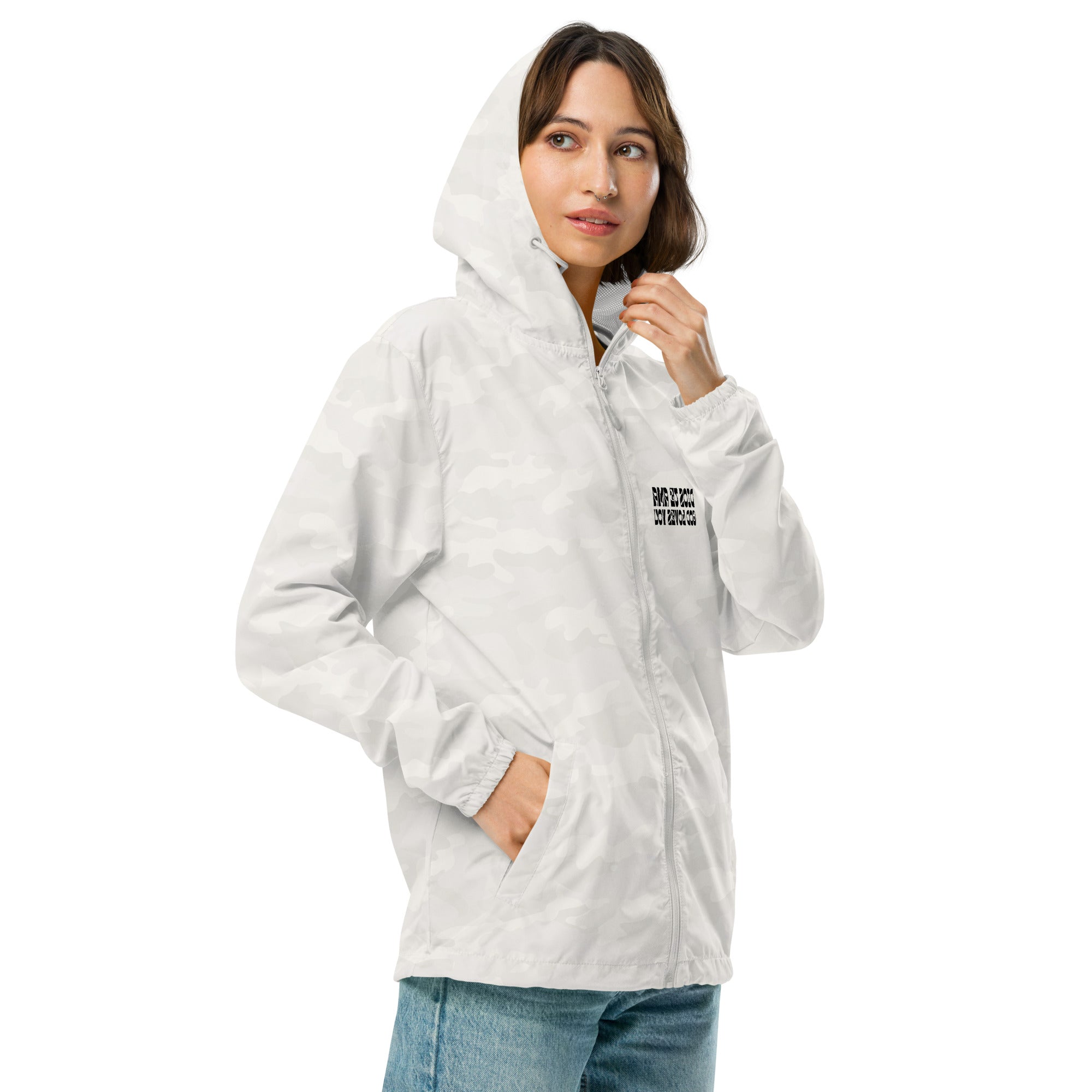 Unisex lightweight zip up windbreaker